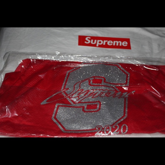 Supreme Glitter Football Large Top Red - SS20 - - Picture 1 of 6